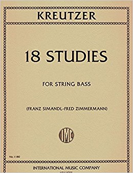 クロイツァー：18の練習曲/シマンドルによるコントラバス流用/Zimmermann編 【輸入：コントラバス】