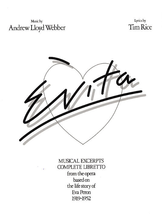 ロイド=ウェッバー：ミュージカル「エヴィータ」 セレクション 【輸入：ヴォーカルとピアノ】