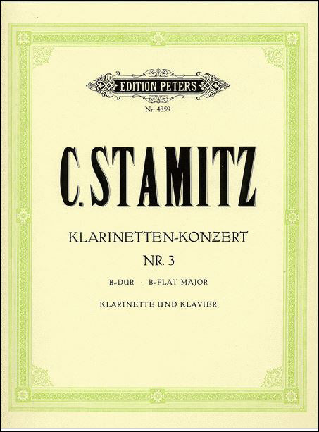 シュターミッツ：クラリネット協奏曲 第3番 変ロ長調: 指揮者用大型スコア 【輸入：クラリネットとオーケストラ(スコア)】