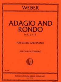 ウェーバー：アダージョとロンド　へ長調/Piatigorsky編 【輸入：チェロ】