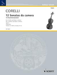 コレッリ：12の室内トリオ・ソナタ Op.2 第2巻: 第4番-第6番 【輸入：ヴァイオリン】