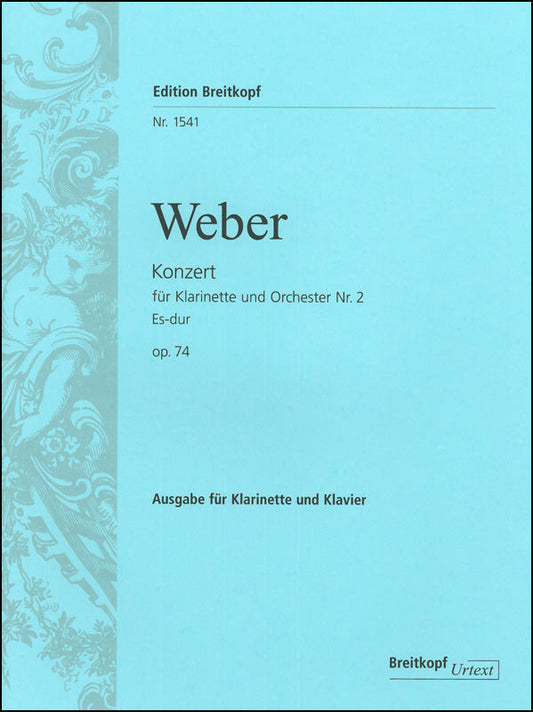 ウェーバー：クラリネット協奏曲 第2番 変ホ長調 Op.74/原典版/Hausswald編: 指揮者用大型スコア 【輸入：クラリネットとオーケストラ(スコア)】