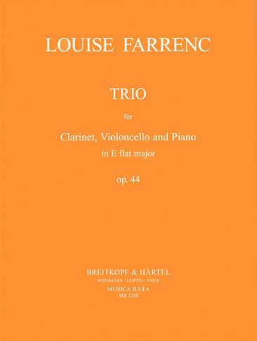 ファランク：クラリネット、チェロとピアノのための三重奏曲 変ホ長調 Op.44 【輸入：室内楽(パート譜)】