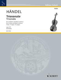 ヘンデル：トリオ・ソナタ ヘ長調 Op.2/3 【輸入：ヴァイオリン】