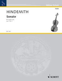ヒンデミット：無伴奏バイオリン・ソナタ Op.31/1 【輸入：ヴァイオリン】