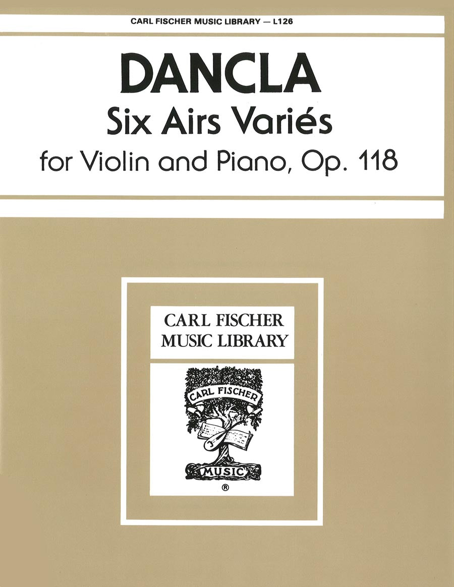 ダンクラ：6つのエア・ヴァリエ Op.118 【輸入：ヴァイオリン】