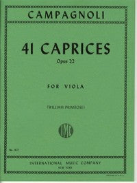 カンパノーリ：41のカプリス Op.22 【輸入：ヴィオラ】