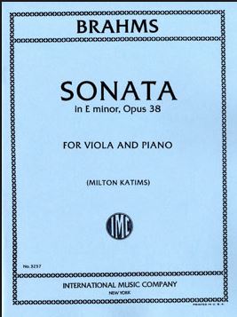 ブラームス：チェロ・ソナタ 第1番 ホ短調 Op.38 【輸入：ヴィオラ】