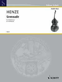 ヘンツェ：チェロのためのセレナードよリ/コントラバス用編曲 【輸入：コントラバス】