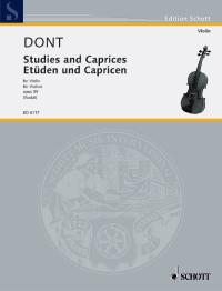 ドント：練習曲とカプリス Op.35 【輸入：ヴァイオリン】