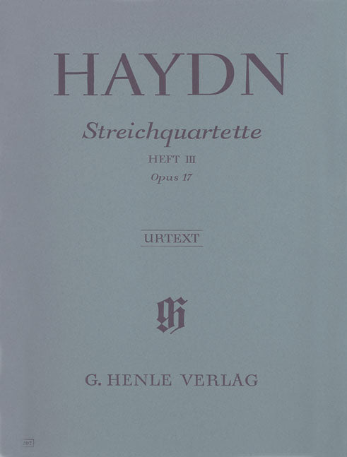 ハイドン：弦楽四重奏曲集 第 3巻: Op.17 Hob.III/25-30/原典版/Fedeｒ編 【輸入：室内楽(パート譜)】