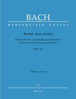 バッハ:モテット BWV 229「来たれ、イエスよ、来たれ」(独語)/原典版/Ameln編 【輸入:合唱とピアノ】