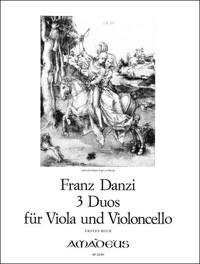 ダンツィ：ビオラとチェロのための3つの二重奏曲/Druener編 【輸入：室内楽(パート譜)】