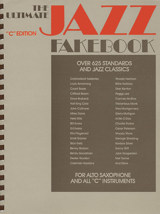 ULTIMATE JAZZ FAKE BOOK, THE: C EDITION 【輸入:ヴォーカル/ピアノ/ギター】