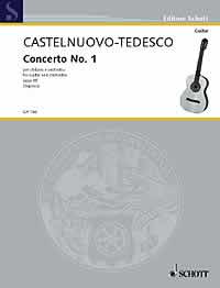 カステルヌオーヴォ・テデスコ：ギター協奏曲 第1番 ニ長調 Op.99/セコヴィア編 【輸入：ギター】