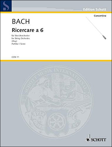 バッハ:音楽の捧げもの BWV 1079 より 6声のリチェルカーレ ハ短調: 指揮者用大型スコア 【輸入:オーケストラ(スコア)】