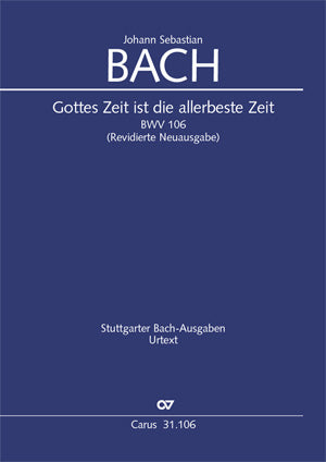 バッハ：カンタータ 第106番「神の時は最上の時なり」 BWV 106(英語・独語)/Urtext/Thalheimer編 【輸入：合唱とピアノ】
