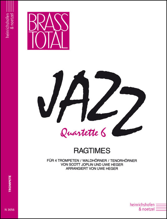 ジョプリン：ジャズ四重奏のための6つのラグタイム 【輸入：トランペット】