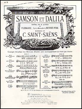 サン・サーンス：オペラ「サムソンとデリラ」 Op.47 第2幕より あなたの声にわが心は開く(メゾ・ソプラノ)(仏語・独語) 【輸入：ヴォーカルとピアノ】