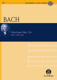 バッハ：管弦楽組曲 第3番 BWV 1068、第4番 BWV 1069: CD付 【輸入：室内楽(スコア)】