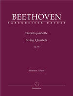 ベートーヴェン：弦楽四重奏曲集 Op.18/1-6/原典版/デル・マー編 【輸入：室内楽(パート譜)】