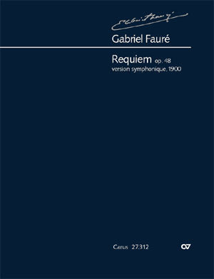 フォーレ：レクイエム Op.48(オーケストラ編成 1900年版)/Rigaudiere編: 指揮者用大型スコア 【輸入：合唱とオーケストラ】