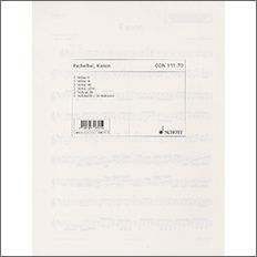 パッヘルベル：カノン/May編: 弦楽パート譜セット(3-3-3-(2)-(2)-3) 【輸入：オーケストラ･パート譜】