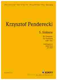 ペンデレツキ：交響曲 第5番: スタディ・スコア 【輸入：オーケストラ(スコア)】