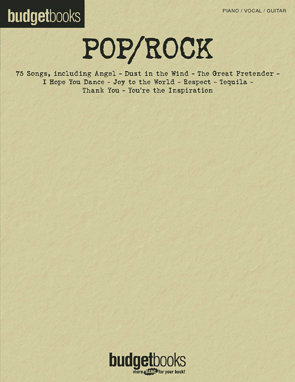 POP/ROCK:BUDGET BOOKS 【輸入：ヴォーカル/ピアノ/ギター】
