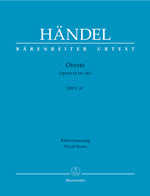 ヘンデル：オペラ「オレステ」 HWV A/11(伊語・独語)/原典版/Baselt編 【輸入：ヴォーカルとピアノ】