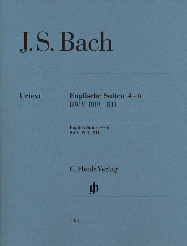 バッハ：イギリス組曲 第2巻 BWV 809-811/原典版/Steglich編(運指なし