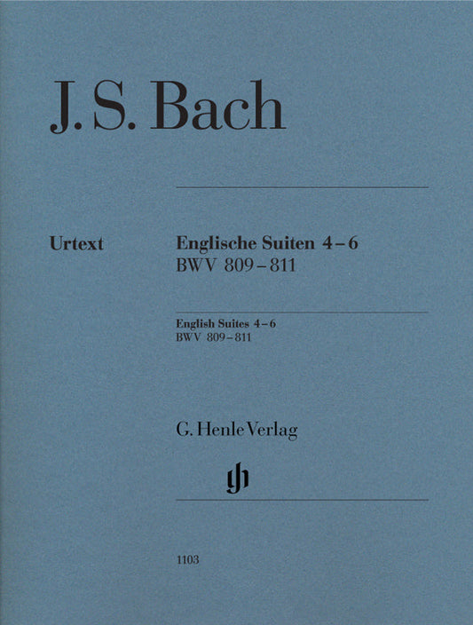 バッハ:イギリス組曲 第2巻 BWV 809-811/原典版/Steglich編(運指なし) 【輸入:ピアノ】