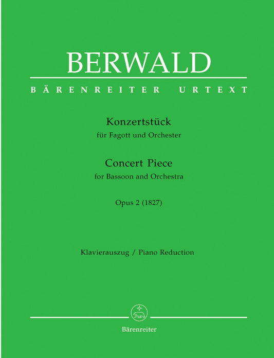 ベールヴァルド：KONZERTSTUCKE OP.2 【輸入：バスーン(ファゴット)】