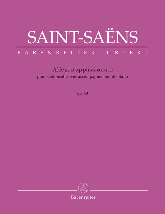 サン・サーンス:アレグロ・アパッショナート ロ短調 Op.43/原典版/Baur編 【輸入:チェロ】