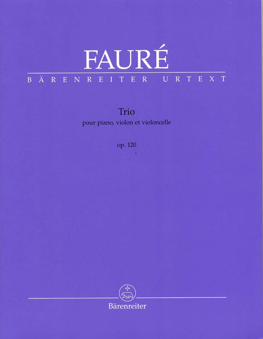 フォーレ:ピアノ三重奏曲 ニ短調 Op.120/原典版/Sobaskie編 【輸入:室内楽(パート譜)】