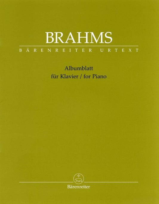 ブラームス：アルバムブラット 【輸入：ピアノ】