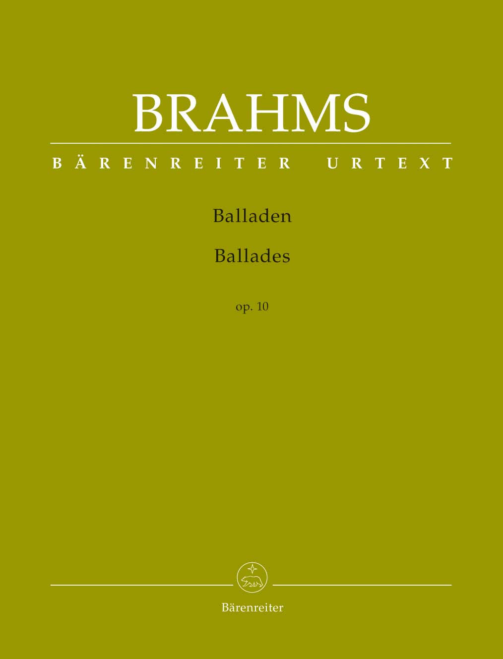 ブラームス：4つのバラード Op.10/原典版/Kohn編 【輸入：ピアノ】