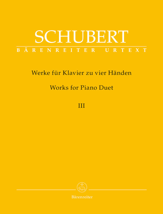 シューベルト:ピアノ連弾作品集 第3巻/Litschauer, Aderhold編 【輸入:ピアノ】