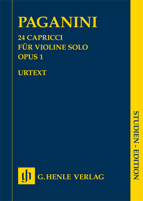パガニーニ：24のカプリス Op.1/原典版/Barbieri, Herttrich　& Cantu編: スタディ・スコア 【輸入：独奏曲(スコア)】