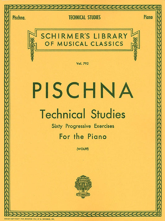 ピシュナー:60の発展的技巧練習曲 【輸入:ピアノ】
