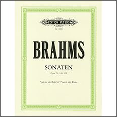 ブラームス：バイオリン・ソナタ集 Op.78, 100, 108/フレッシュ & シュナーベル編 【輸入：ヴァイオリン】