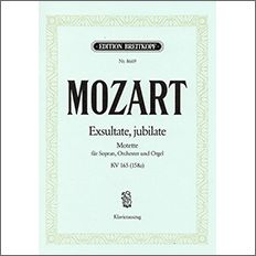 モーツァルト：モテット「踊れ、喜べ、汝幸いなる魂よ」 KV 165 (ソプラノ) (ラテン語) 【輸入：ヴォーカルとピアノ】