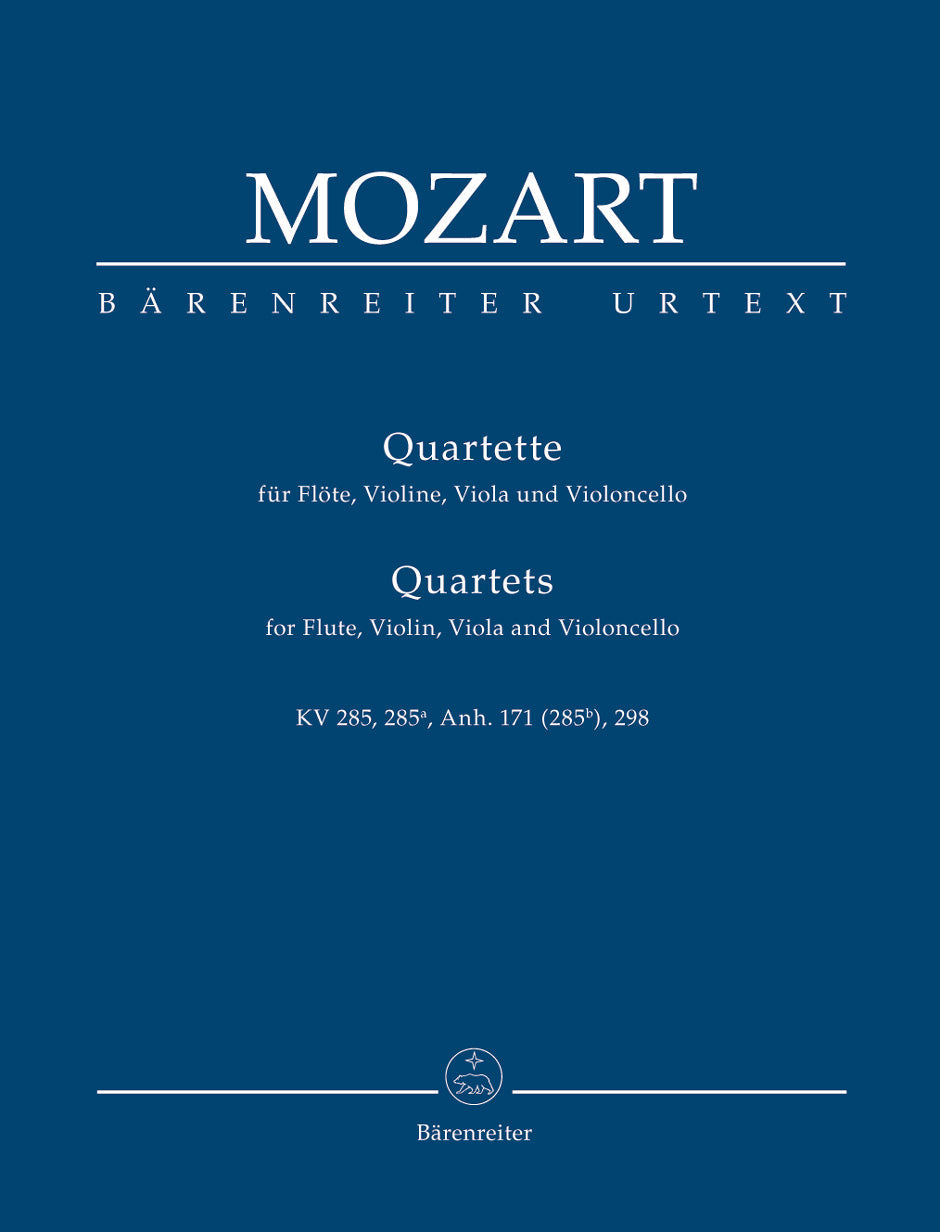 モーツァルト：フルート四重奏曲全集 KV 285, 285a, 285b, 298/原典版/Pohanka編: スタディ・スコア  【輸入：室内楽(スコア)】