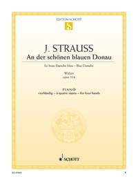 シュトラウス二世:ワルツ「美しく青きドナウ」 Op.314 【輸入:ピアノ】