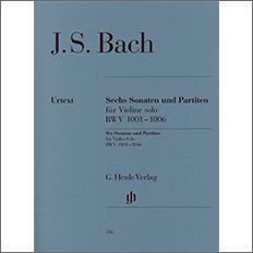 バッハ：無伴奏バイオリンのためのソナタとパルティータ BWV 1001-1006/原典版 【輸入：ヴァイオリン】