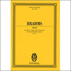 ブラームス：ピアノ三重奏曲 第1番 ロ長調 Op.8/Altmanｎ編: スタディ・スコア 【輸入：室内楽(スコア)】