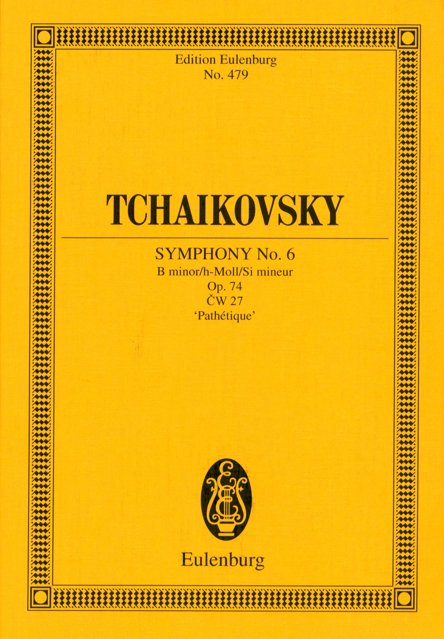 チャイコフスキー：交響曲 第6番 ロ短調 Op.74 「悲愴」: スタディ・スコア 【輸入：オーケストラ(スコア)】