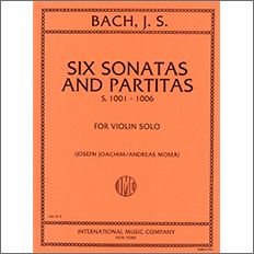 バッハ:無伴奏バイオリンのためのソナタとパルティータ BWV 1001-1006/ヨアヒム編 【輸入:ヴァイオリン】