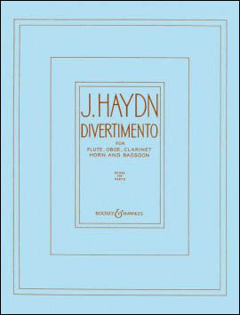 ハイドン：ディヴェルティメント/木管五重奏用編曲: スコアとパート譜セット 【輸入：木管アンサンブル】