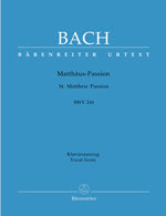バッハ：マタイ受難曲 BWV 244(独語・英語)/原典版/Durr & Schneider編 【輸入：合唱とピアノ】